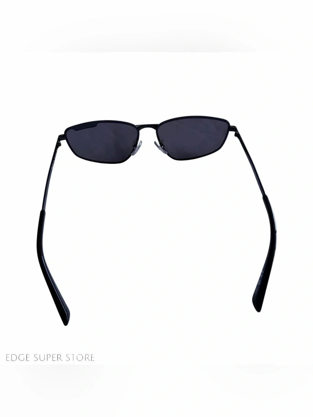 Balenciaga BB0277S Black Rectangle Wrap Sunglasses Italy w/ Case Like New